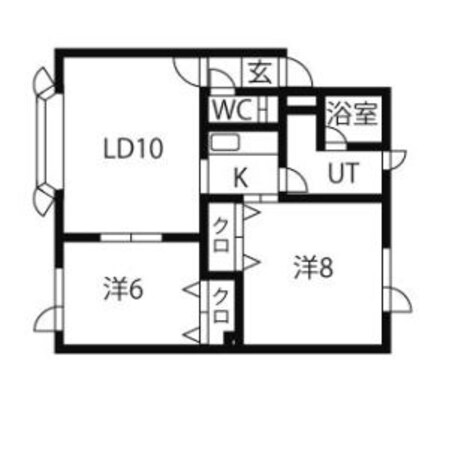 新琴似2条13丁目 徒歩2分 1階の物件間取画像